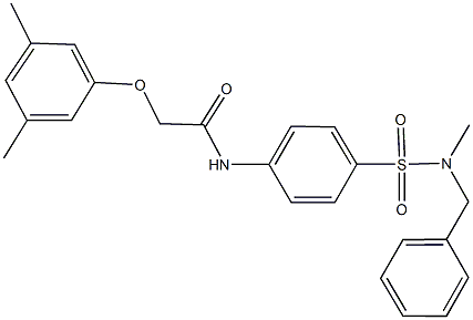 N-(4-{[benzyl(methyl)amino]sulfonyl}phenyl)-2-(3,5-dimethylphenoxy)acetamide|