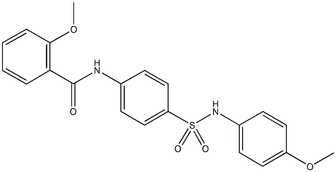 2-methoxy-N-{4-[(4-methoxyanilino)sulfonyl]phenyl}benzamide Structure