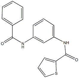 N-[3-(benzoylamino)phenyl]-2-thiophenecarboxamide Structure