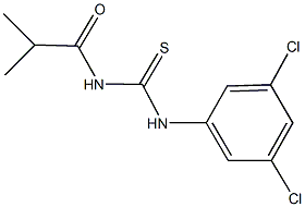 N-(3,5-dichlorophenyl)-N'-isobutyrylthiourea Structure