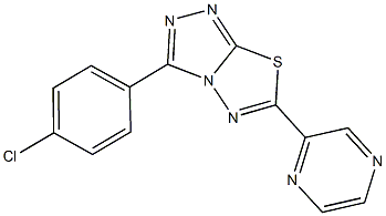  3-(4-chlorophenyl)-6-(2-pyrazinyl)[1,2,4]triazolo[3,4-b][1,3,4]thiadiazole