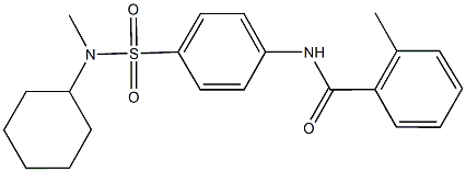  N-(4-{[cyclohexyl(methyl)amino]sulfonyl}phenyl)-2-methylbenzamide