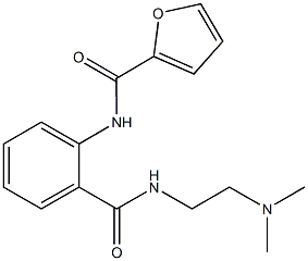 N-[2-({[2-(dimethylamino)ethyl]amino}carbonyl)phenyl]-2-furamide 化学構造式