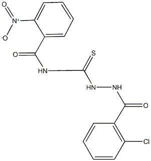  N-{[2-(2-chlorobenzoyl)hydrazino]carbothioyl}-2-nitrobenzamide