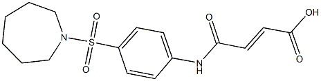 4-[4-(1-azepanylsulfonyl)anilino]-4-oxo-2-butenoic acid Structure