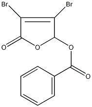 3,4-dibromo-5-oxo-2,5-dihydro-2-furanyl benzoate,,结构式