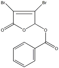 3,4-dibromo-5-oxo-2,5-dihydro-2-furanyl benzoate Structure