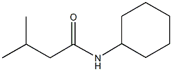N-cyclohexyl-3-methylbutanamide 结构式