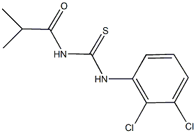 N-(2,3-dichlorophenyl)-N'-isobutyrylthiourea,,结构式