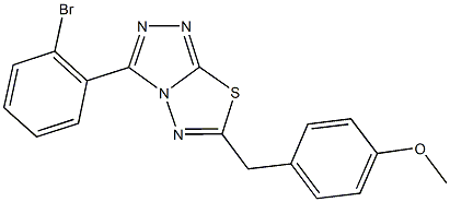 4-{[3-(2-bromophenyl)[1,2,4]triazolo[3,4-b][1,3,4]thiadiazol-6-yl]methyl}phenyl methyl ether