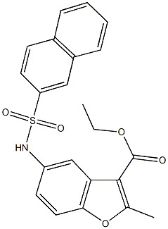 ethyl 2-methyl-5-[(2-naphthylsulfonyl)amino]-1-benzofuran-3-carboxylate