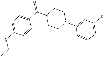 1-(3-chlorophenyl)-4-(4-ethoxybenzoyl)piperazine