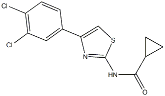 N-[4-(3,4-dichlorophenyl)-1,3-thiazol-2-yl]cyclopropanecarboxamide Structure