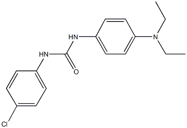 N-(4-chlorophenyl)-N'-[4-(diethylamino)phenyl]urea Structure