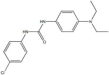 N-(4-chlorophenyl)-N'-[4-(diethylamino)phenyl]urea 结构式