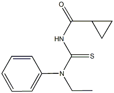 N'-(cyclopropylcarbonyl)-N-ethyl-N-phenylthiourea,,结构式