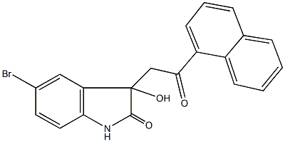  5-bromo-3-hydroxy-3-[2-(1-naphthyl)-2-oxoethyl]-1,3-dihydro-2H-indol-2-one