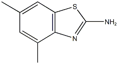 4,6-dimethyl-1,3-benzothiazol-2-ylamine 化学構造式