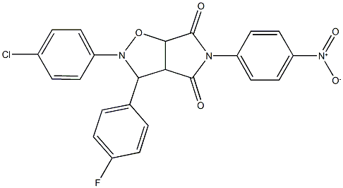 2-(4-chlorophenyl)-3-(4-fluorophenyl)-5-{4-nitrophenyl}dihydro-2H-pyrrolo[3,4-d]isoxazole-4,6(3H,5H)-dione