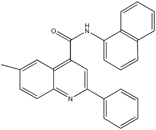  6-methyl-N-(1-naphthyl)-2-phenyl-4-quinolinecarboxamide