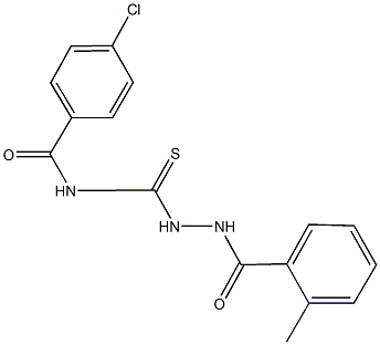 4-chloro-N-{[2-(2-methylbenzoyl)hydrazino]carbothioyl}benzamide