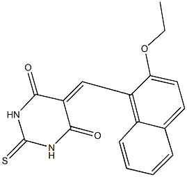 5-[(2-ethoxy-1-naphthyl)methylene]-2-thioxodihydropyrimidine-4,6(1H,5H)-dione