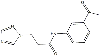 N-(3-acetylphenyl)-3-(1H-1,2,4-triazol-1-yl)propanamide Structure