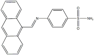 4-[(9-anthrylmethylene)amino]benzenesulfonamide 结构式