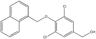 [3,5-dichloro-4-(1-naphthylmethoxy)phenyl]methanol Structure