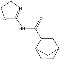 N-(4,5-dihydro-1,3-thiazol-2-yl)bicyclo[2.2.1]heptane-2-carboxamide Struktur