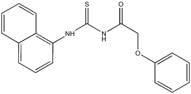 N-(1-naphthyl)-N'-(phenoxyacetyl)thiourea Structure