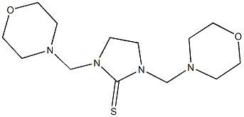 1,3-bis(4-morpholinylmethyl)-2-imidazolidinethione Structure