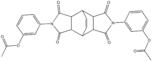 3-{10-[3-(acetyloxy)phenyl]-3,5,9,11-tetraoxo-4,10-diazatetracyclo[5.5.2.0~2,6~.0~8,12~]tetradec-13-en-4-yl}phenyl acetate