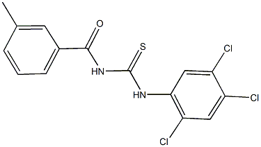 N-(3-methylbenzoyl)-N'-(2,4,5-trichlorophenyl)thiourea Structure