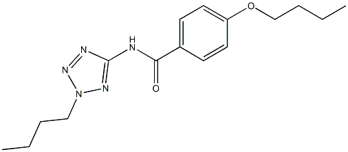 4-butoxy-N-(2-butyl-2H-tetraazol-5-yl)benzamide Structure