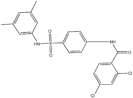 2,4-dichloro-N-{4-[(3,5-dimethylanilino)sulfonyl]phenyl}benzamide Structure