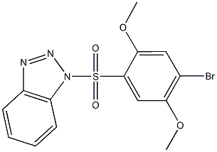 1-[(4-bromo-2,5-dimethoxyphenyl)sulfonyl]-1H-1,2,3-benzotriazole