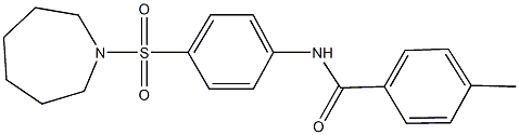 N-[4-(azepan-1-ylsulfonyl)phenyl]-4-methylbenzamide Struktur