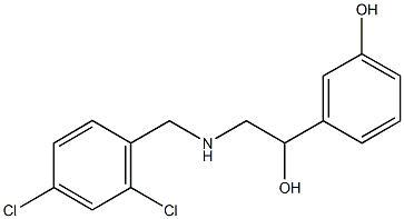 3-{2-[(2,4-dichlorobenzyl)amino]-1-hydroxyethyl}phenol Structure