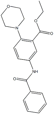 ethyl 5-(benzoylamino)-2-(4-morpholinyl)benzoate|