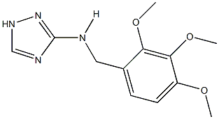 N-(1H-1,2,4-triazol-3-yl)-N-(2,3,4-trimethoxybenzyl)amine Struktur