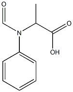 2-(formylanilino)propanoic acid 化学構造式