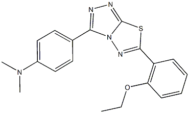 N-{4-[6-(2-ethoxyphenyl)[1,2,4]triazolo[3,4-b][1,3,4]thiadiazol-3-yl]phenyl}-N,N-dimethylamine