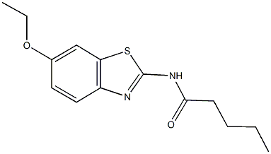 N-(6-ethoxy-1,3-benzothiazol-2-yl)pentanamide Structure