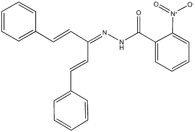 2-nitro-N'-[3-phenyl-1-(2-phenylvinyl)-2-propenylidene]benzohydrazide Structure