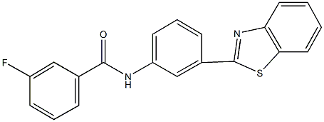 N-[3-(1,3-benzothiazol-2-yl)phenyl]-3-fluorobenzamide Struktur