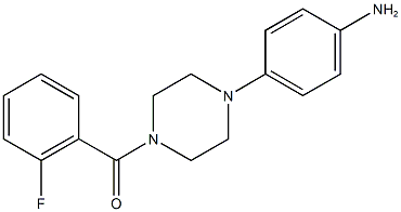 4-[4-(2-fluorobenzoyl)-1-piperazinyl]phenylamine,,结构式