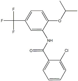 2-chloro-N-[2-isopropoxy-5-(trifluoromethyl)phenyl]benzamide