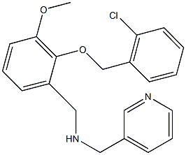 N-{2-[(2-chlorobenzyl)oxy]-3-methoxybenzyl}-N-(3-pyridinylmethyl)amine