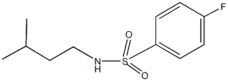 4-fluoro-N-isopentylbenzenesulfonamide Structure